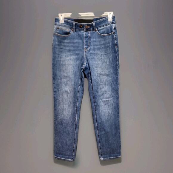 Soft Surroundings Jeans Medium Blue The Ultimate Denim Relaxed Straight - Picture 1 of 12